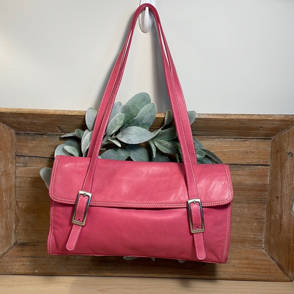 Tignanello Pink Leather Purse